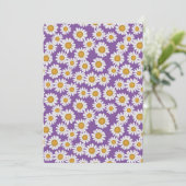 Ditsy daisy Blume Einladung (Stehend Vorderseite)