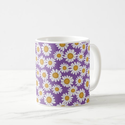 Ditsy daisy Blume Kaffeetasse (VorderseiteRechts)