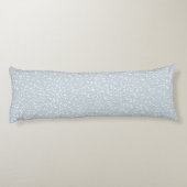 Ditsy Dots Pattern - White on Dusty Blue Seitenschläferkissen (Rückseite)