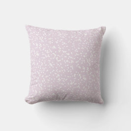 Ditsy Dots Pattern - White on Dusty Pink Kissen
