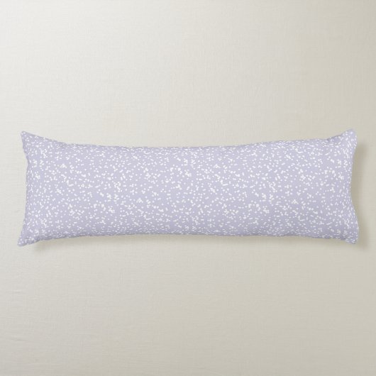 Ditsy Dots Pattern - White on Dusty Purple Seitenschläferkissen (Vorderseite)
