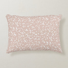 Ditsy Dots Pattern - White on Soft Terracotta Dekokissen