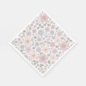Ditsy Floral Baby Shooting Paper Napkins Serviette (Ecke)