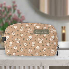 Ditsy Floral Boho Wildblume Neutral Mädchenname Waschbeutel