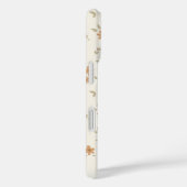 Ditsy Floral Boho Wildflower Neutral Beige Name Case-Mate iPhone Hülle (Rückseite / Rechts)