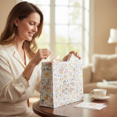 Ditsy Floral Botanical Garden Gift Bag Große Geschenktüte