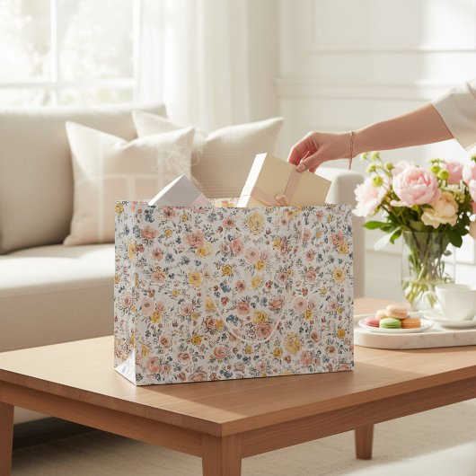 Ditsy Floral Botanischer Garten Geschenktasche Große Geschenktüte