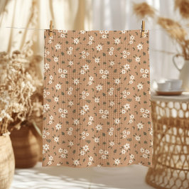 Ditsy Floral Cottagecore Boho Wildblume Tan Braun Geschirrtuch