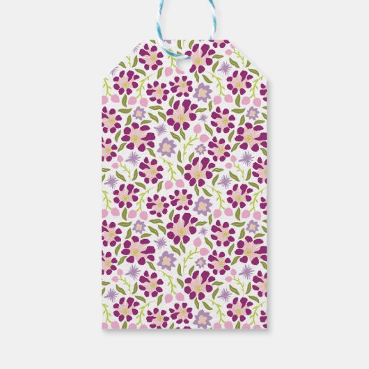 Ditsy floral geschenkanhänger (Rückseite)