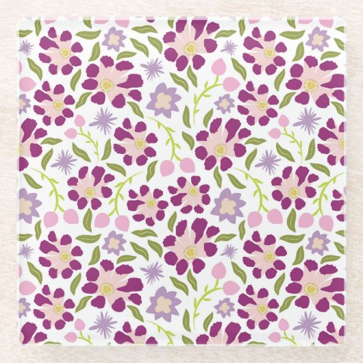 Ditsy floral glasuntersetzer (Vorderseite)