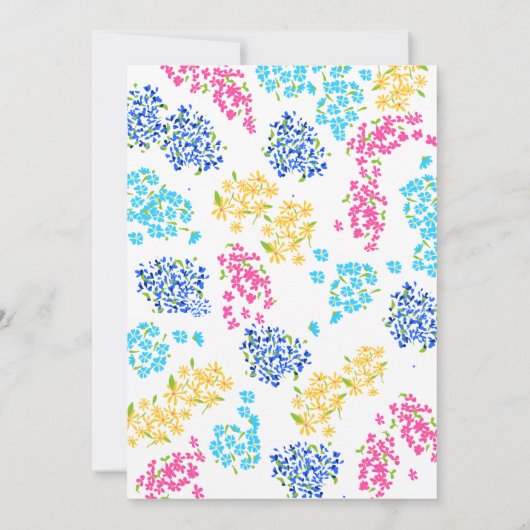 Ditsy Floral Invite Einladung (Rückseite)