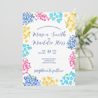Ditsy Floral Invite Einladung