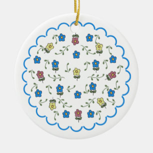 Ditsy Floral Ornament