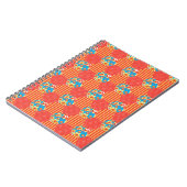 Ditsy Floral, Streifen, Polka Dots Patchwork Notizblock (Linke Seite)