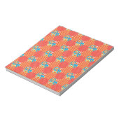 Ditsy Floral, Streifen, Polka Dots Patchwork Notizblock (Rotiert)