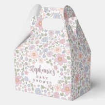 Ditsy Floral Theme Baby Dusche Party Box