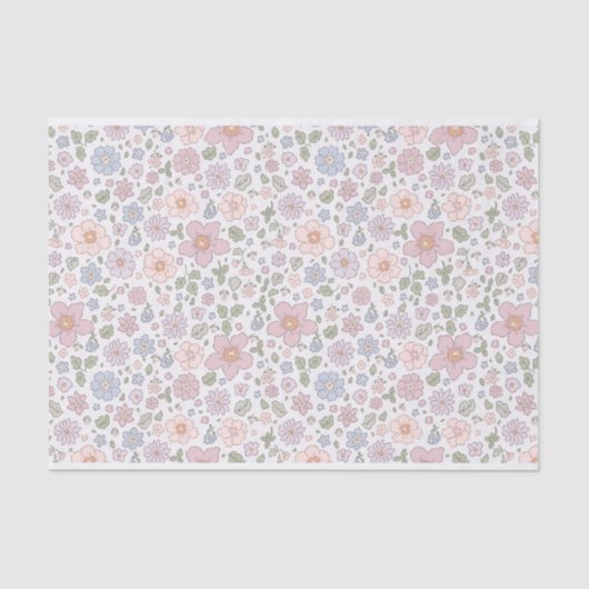 Ditsy Floral Tissue - Elegantes Geschenkpapier Seidenpapier (Vorderseite)