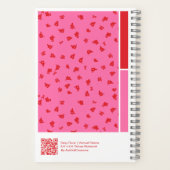 Ditsy Floral Vertical Palette Notebook Notizblock (Rückseite)