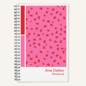 Ditsy Floral Vertical Palette Notebook Notizblock (Vorderseite)