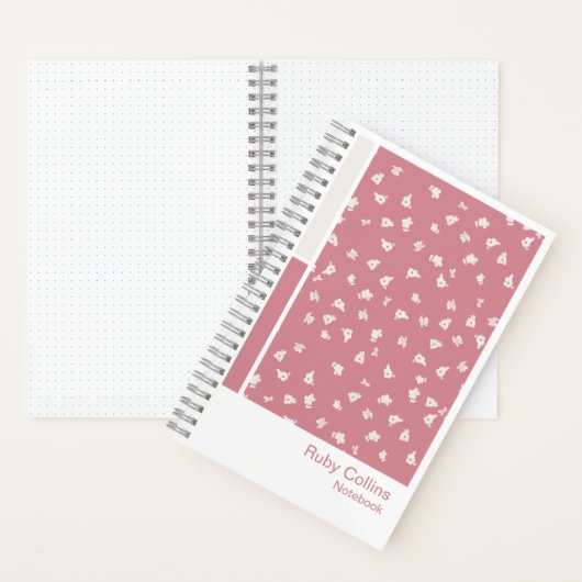 Ditsy Floral Vertical Palette Notebook Notizblock (Innen)
