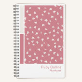 Ditsy Floral Vertical Palette Notebook Notizblock (Vorderseite)