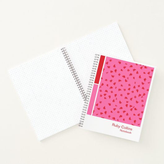 Ditsy Floral Vertical Palette Notebook Notizblock (Innenseite)