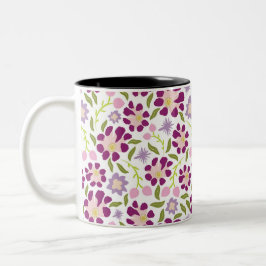 Ditsy floral zweifarbige tasse