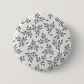 Ditsy Florals in Grau Button (Vorderseite)