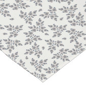 Ditsy Florals in Grau Kurzer Tischläufer (Ecke)