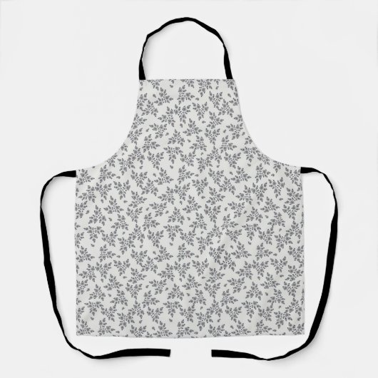 Ditsy Florals in Grau Schürze (Vorderseite)
