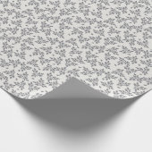 Ditsy Florals in Grey Geschenkpapier (Ecke)