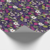 Ditsy fruit - Himbeeren und BlackBerry Geschenkpapier (Ecke)