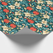 Ditsy fruits - Apfelblüten Geschenkpapier (Ecke)