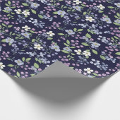 Ditsy fruits - Blueberries Geschenkpapier (Ecke)