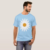 Ditsy Gänseblümchen-blaues Krawatten-T-Shirt T-Shirt (Vorne ganz)