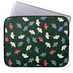 Ditsy Ginkgo: Dunkler Herbst Nahtlos. Laptopschutzhülle