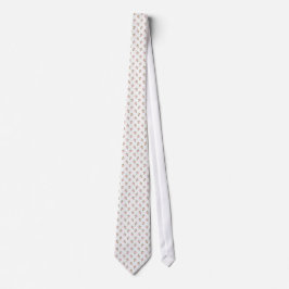 Ditsy Hund Rose Polka Style Chic Unisex Necktie Krawatte