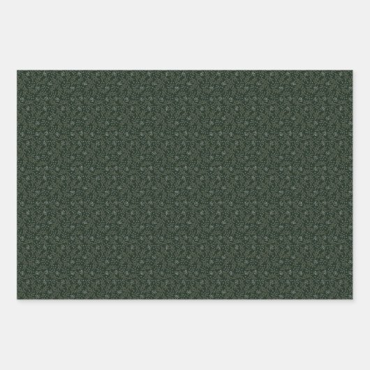 Ditsy Mistletoweispapier Geschenkpapier Set (Vorderseite 3)