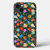 Ditsy-nahtlose Blume Muster-13554 Case-Mate iPhone Hülle (Rückseite)