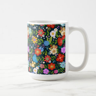 Ditsy-nahtlose Blume Muster-13554 Kaffeetasse