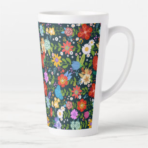 Ditsy-nahtlose Blume Muster-13554 Milchtasse