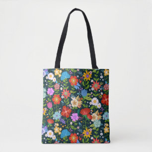 Ditsy-nahtlose Blume Muster-13554 Tasche