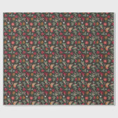 Ditsy Natural Christmas Geschenkpapier (Flach)