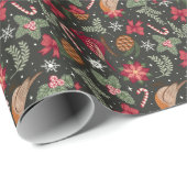 Ditsy Natural Christmas Geschenkpapier (Rolleneckpunkt)