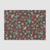 Ditsy Natural Christmas Seidenpapier (Vorderseite)