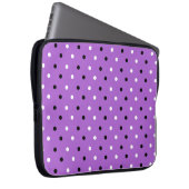 Ditsy Polka Dots auf Lila Laptop-Sieb Laptopschutzhülle (Vorne Rechts)