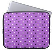 Ditsy Polka Dots auf Lila Laptop-Sieb Laptopschutzhülle (Vorderseite)