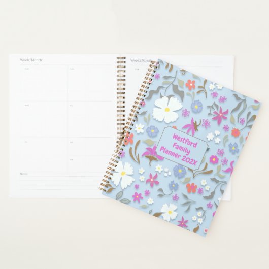 Ditsy Pop Floral Art Personal Family Planner Planer (Anzeige)