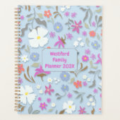 Ditsy Pop Floral Art Personal Family Planner Planer (Vorderseite)