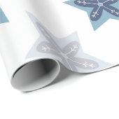 Ditsy-Schneeflocken-Muster Hintergrundtexturen Geschenkpapier (Rolleneckpunkt)